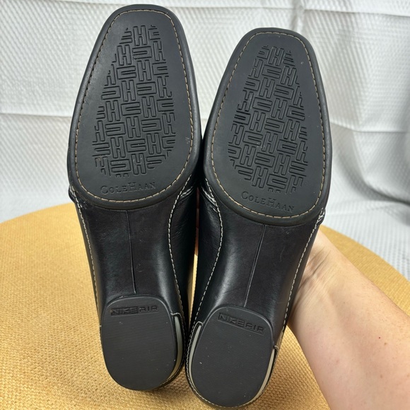 Cole Haan x Nike Air | Womens Black Leather Slip On Mules | Size 7.5 - Picture 11 of 14